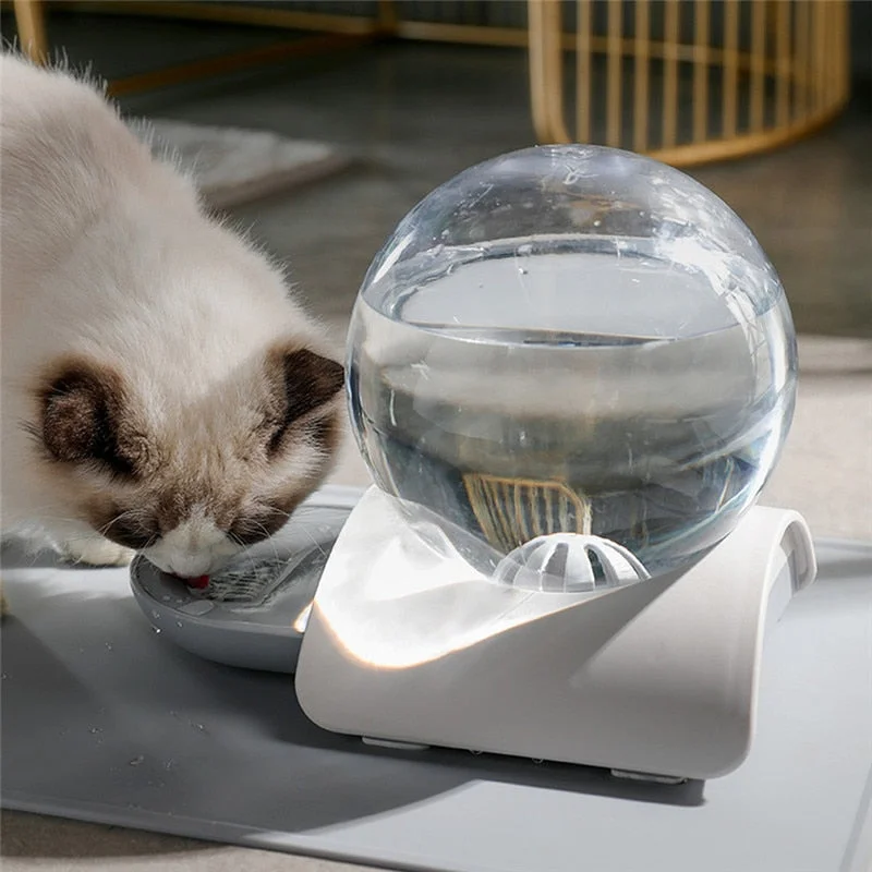 2.8L Bubble Gravity Cat Water Fountain